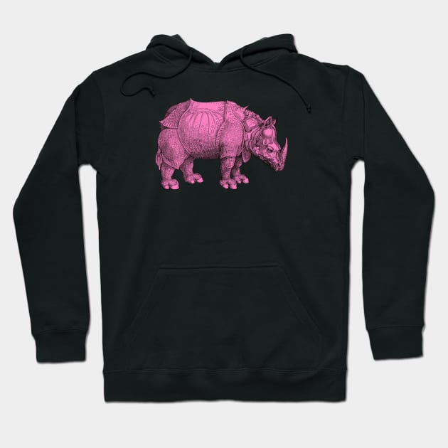 Pink Rhino Hoodie by Colonel JD McShiteBurger